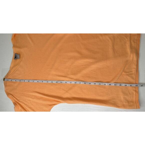 Chico's Long Sleeve V-Neck Sweater Orange Casual Relaxed Stretch Relaxed M - Picture 9 of 10